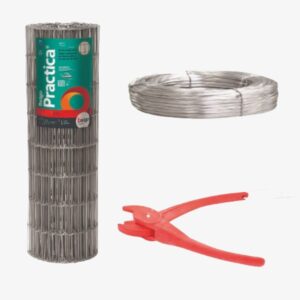 Tela Belgo Practica Fio 2,30mm - 5 x 15cm 1,83 x 25m / com kit de instalação