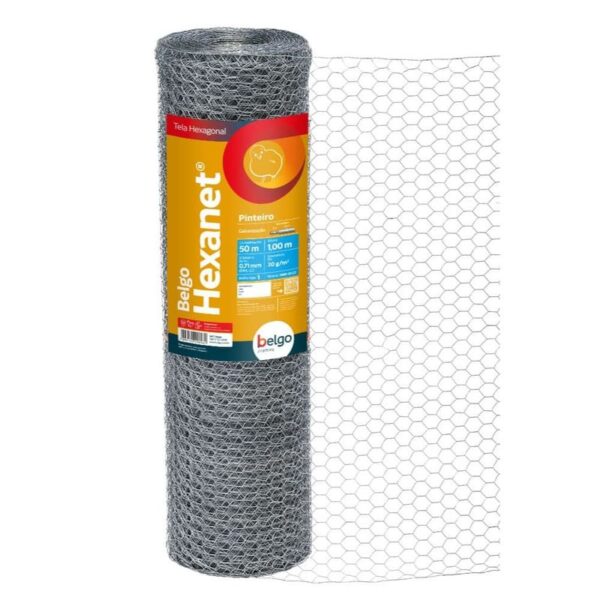 Tela Pinteiro Belgo Hexanet® - 1 X 22 1,00 X 50m