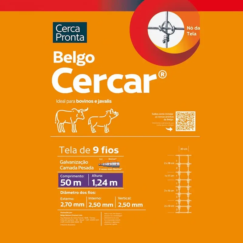 CERCA PRONTA BELGO CERCAR 9 - 50 M